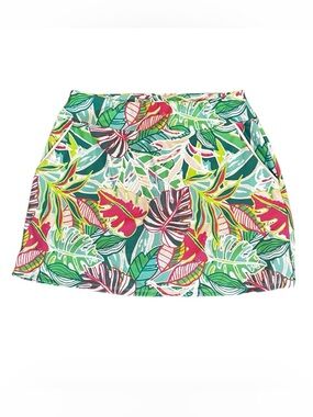 Sigrid Olsen Golf/Tennis Tropical Leaf Print Skort